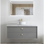 Boston Matte Dark Grey Wall Hung Vanity 1200 Cabinet Only